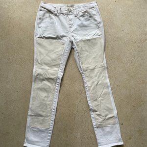 Madewell White Slim Boyjeans Carpenter Edition